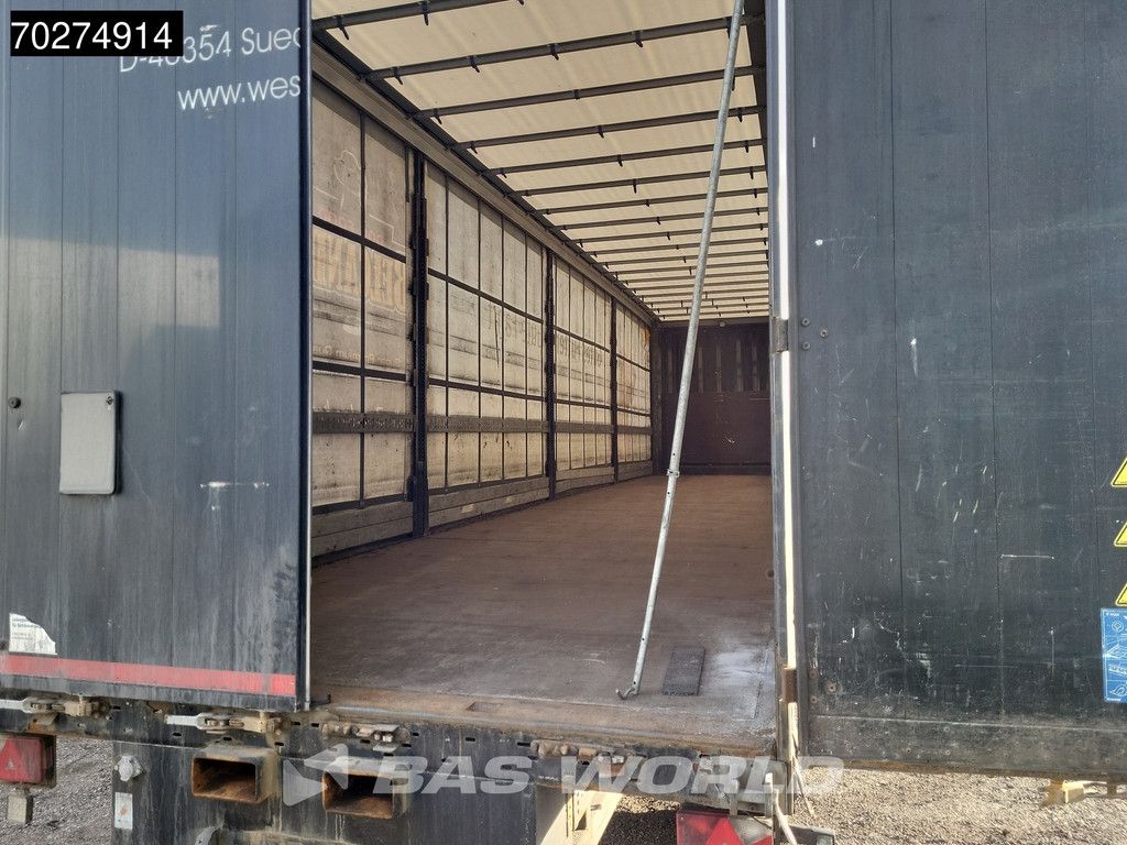Krone SD 3 axles Forklift Lift+Lenkachse Kooiaap Palettenkasten SAF Sliding Roof