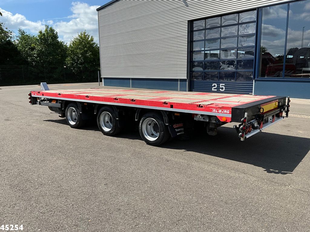 Kel-Berg 3-assige vlakke aanhangwagen