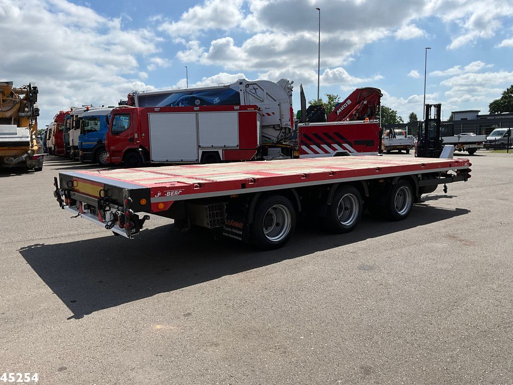 Kel-Berg 3-assige vlakke aanhangwagen