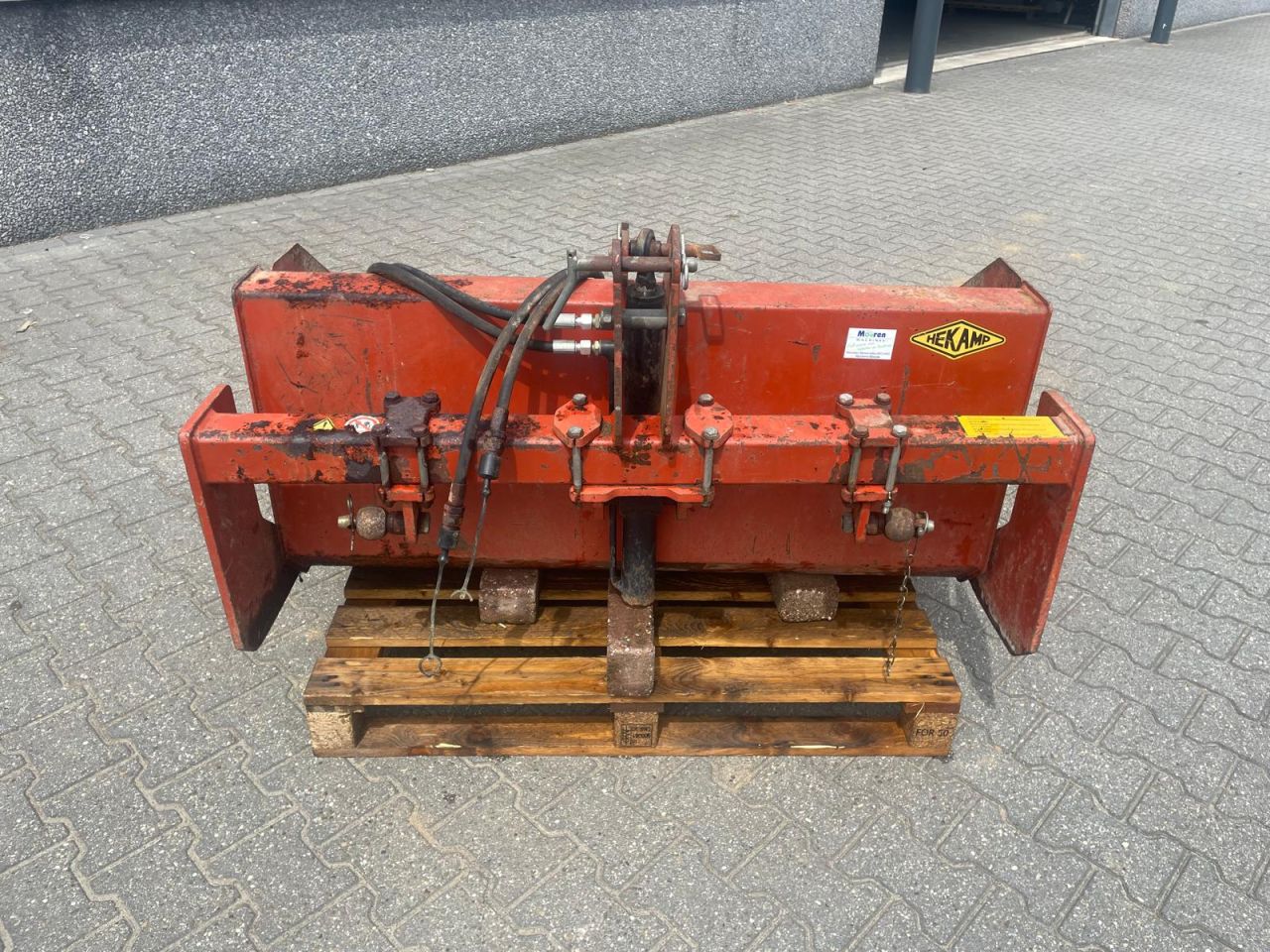 Hekamp 125cm grondbak met hydraulisch kipcilinder