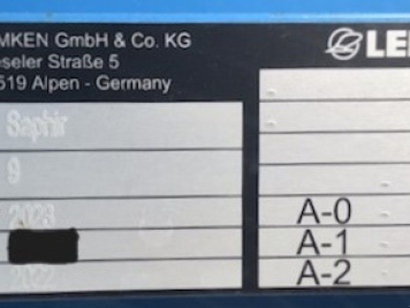 Lemken Saphir 9/300