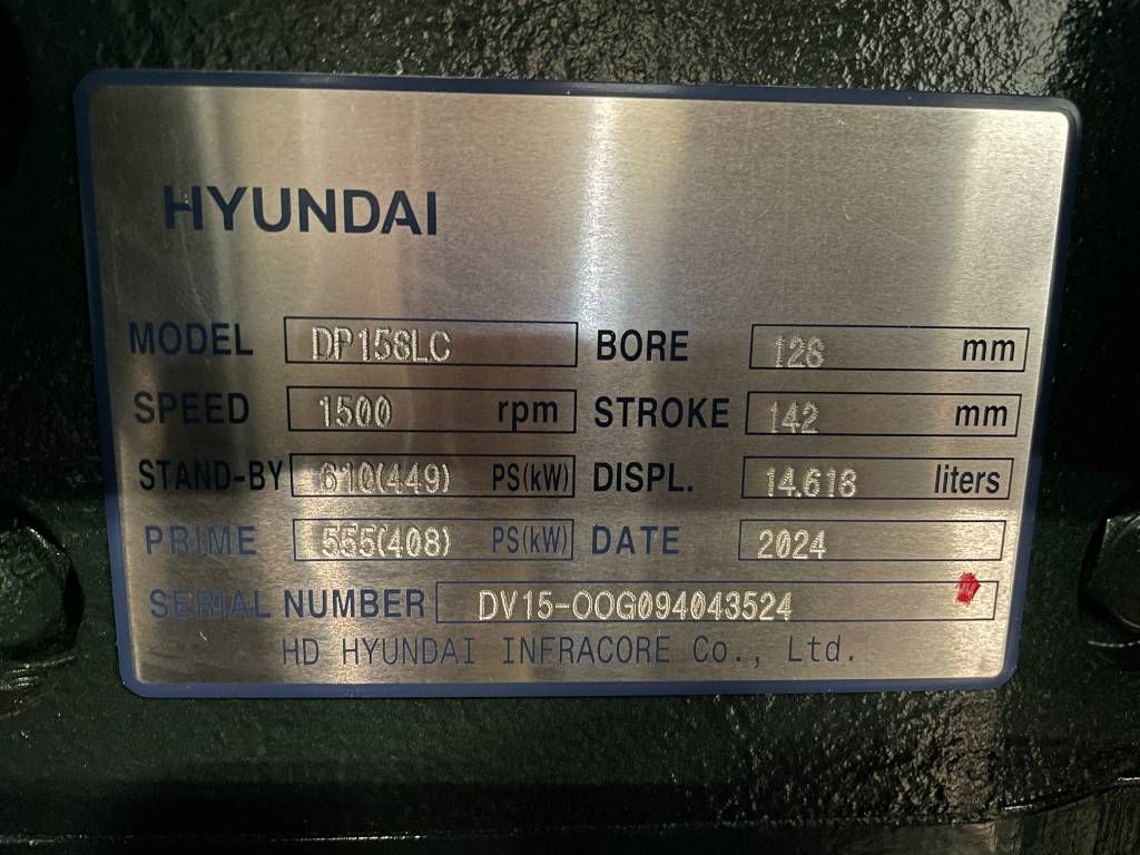 Doosan DP158LC - 510 kVA Generator - DPX-19855