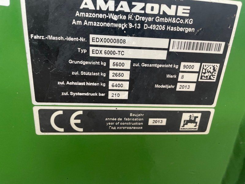 Amazone EDX 6000 TC