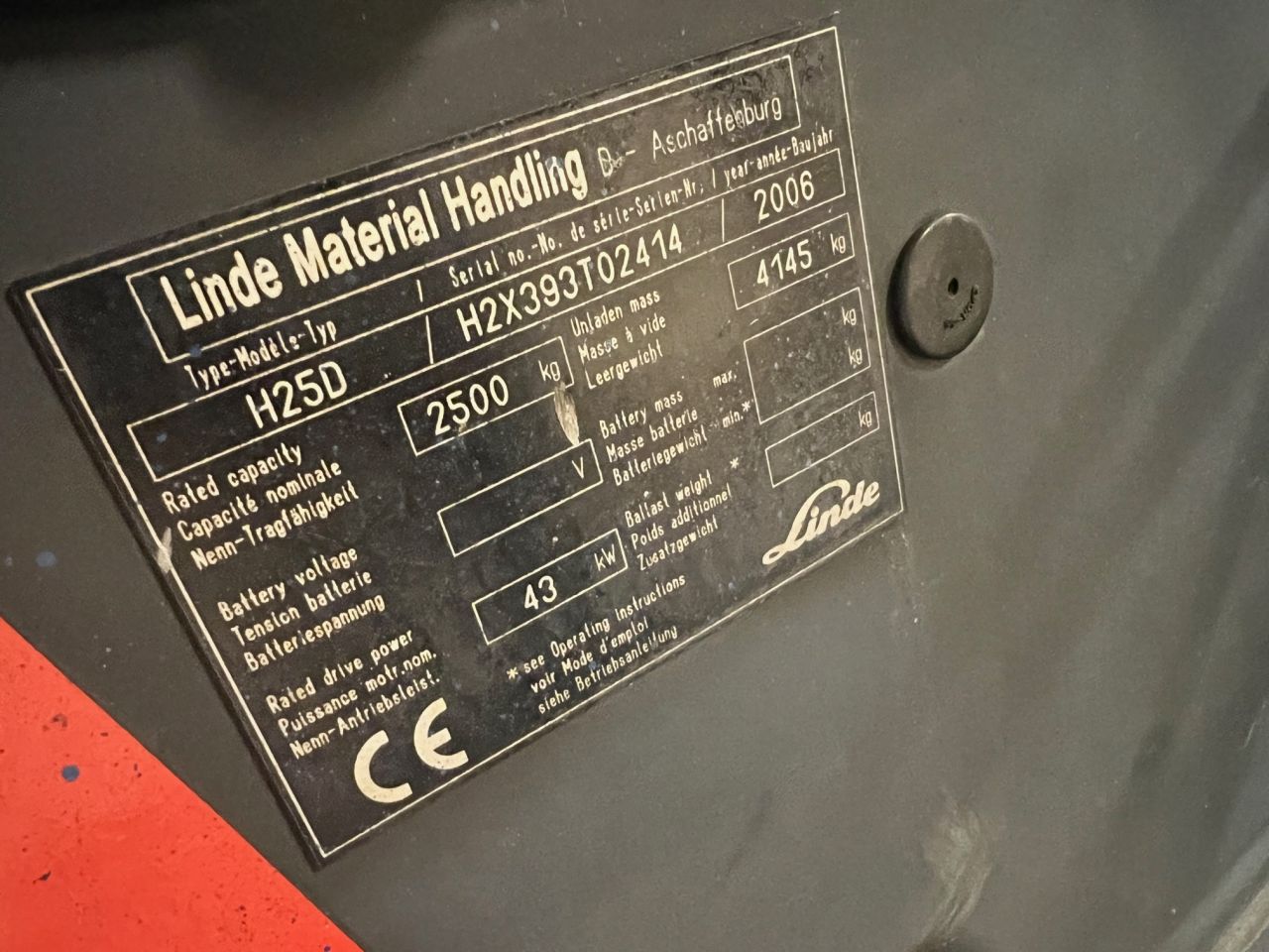 Linde H25D 393
