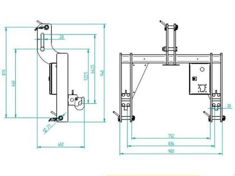 Fliegl AGWXXX000016 3-PUNKT-WAAGE