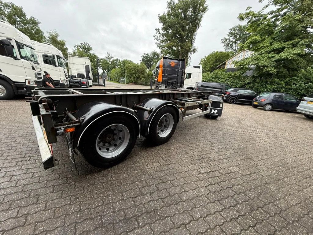 GS Meppel 28T Kiepende containeraanhangwagen! 640cm systeemlengte Centrale smering