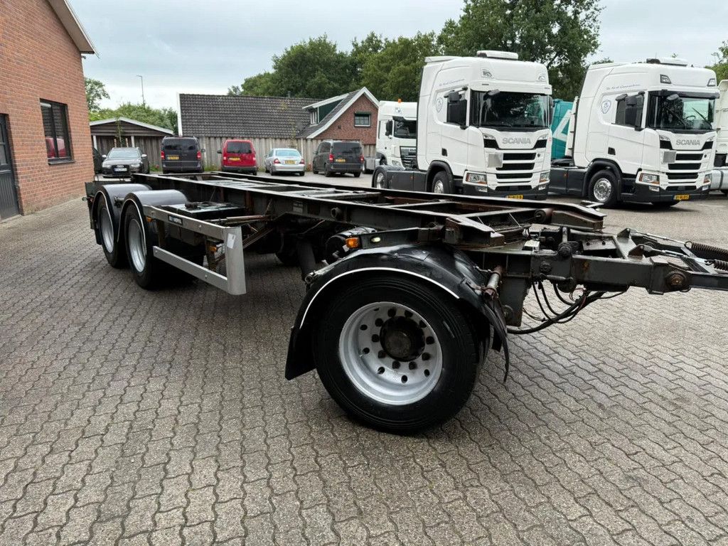 GS Meppel 28T Kiepende containeraanhangwagen! 640cm systeemlengte Centrale smering
