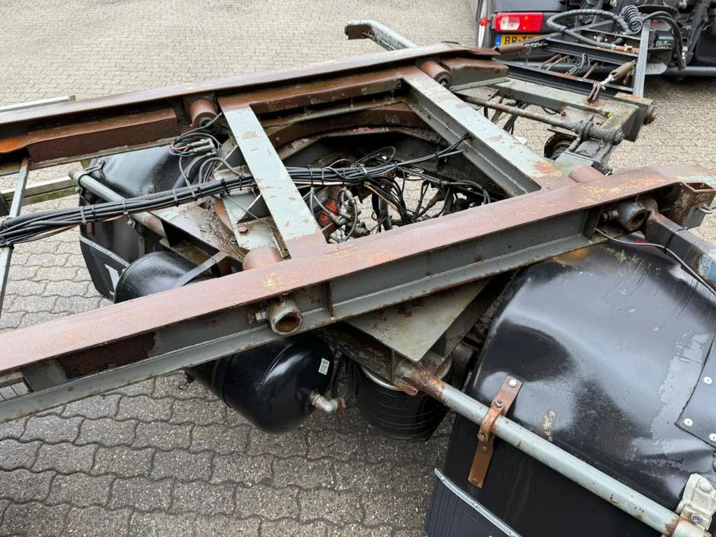 GS Meppel 28T Kiepende containeraanhangwagen! 640cm systeemlengte Centrale smering