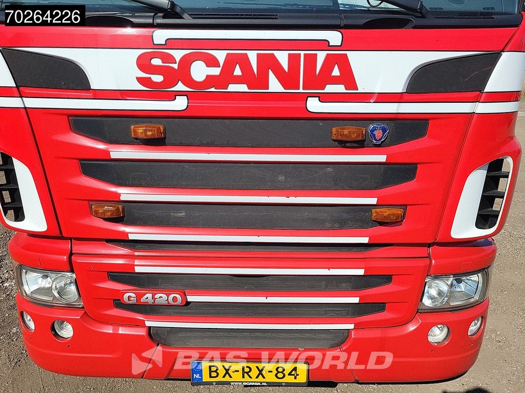 Scania G420 6X2 Van Dijk Cattle transport Liftable floor Lift-Asche Euro 5