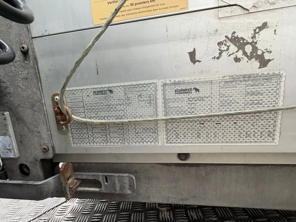 Schmitz Cargobull SCB*S3T Schuifzeilen/Schuifdak Laadklep/LBW Schijfremmen APK/TUV 11/2025
