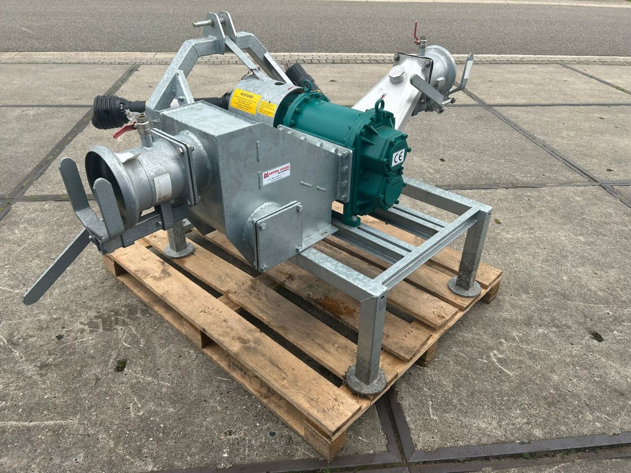 Stalkamp verdringerpomp + 6 meter Rubberzuigslang
