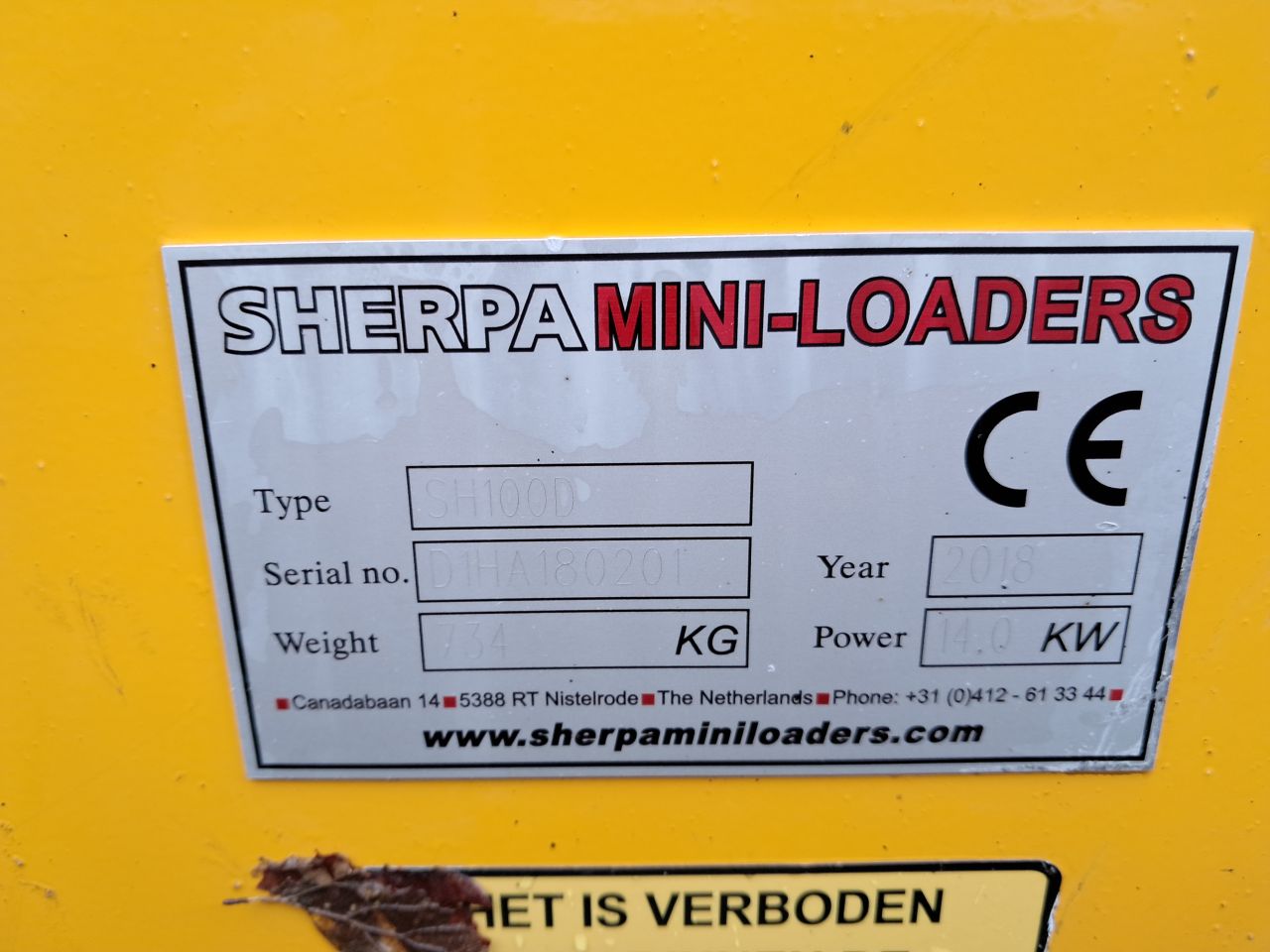 Sherpa 100 Diesel ( Bj 2018 ) Kubota / Giant / Skidster / Shovel