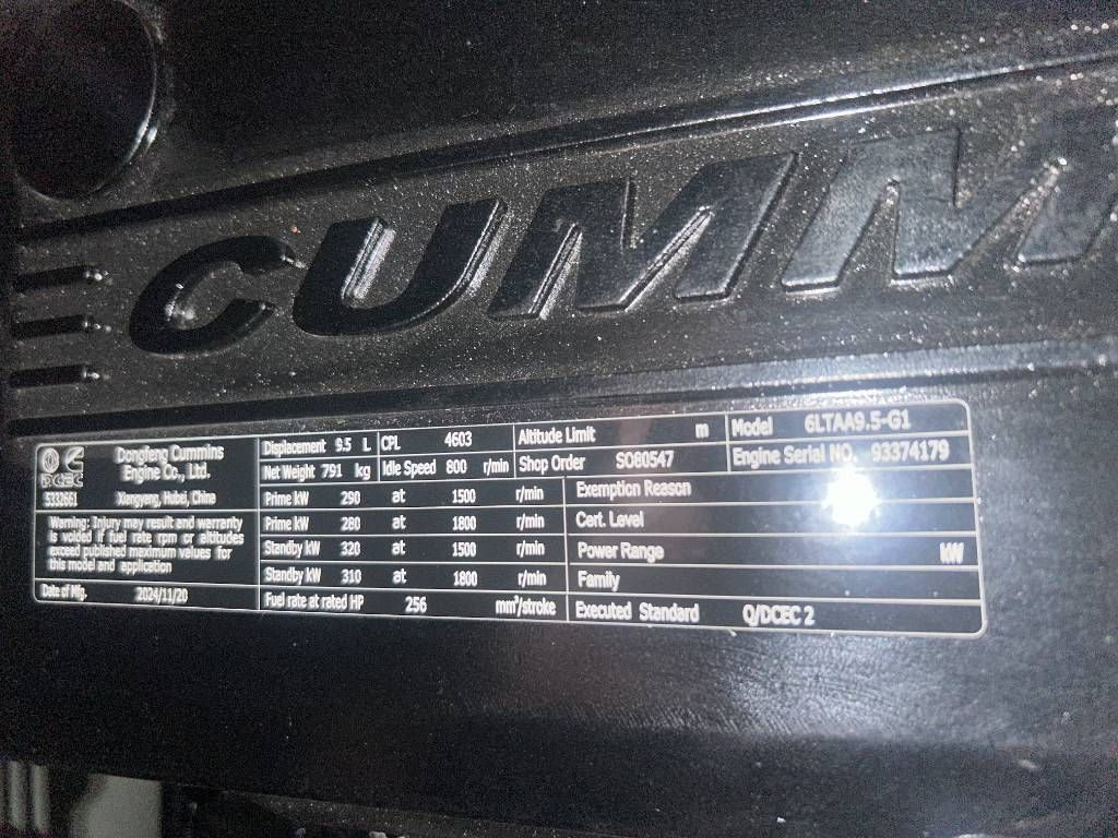 Cummins 6LTAA9.5-G1 - 360 kVA Generator - DPX-19843