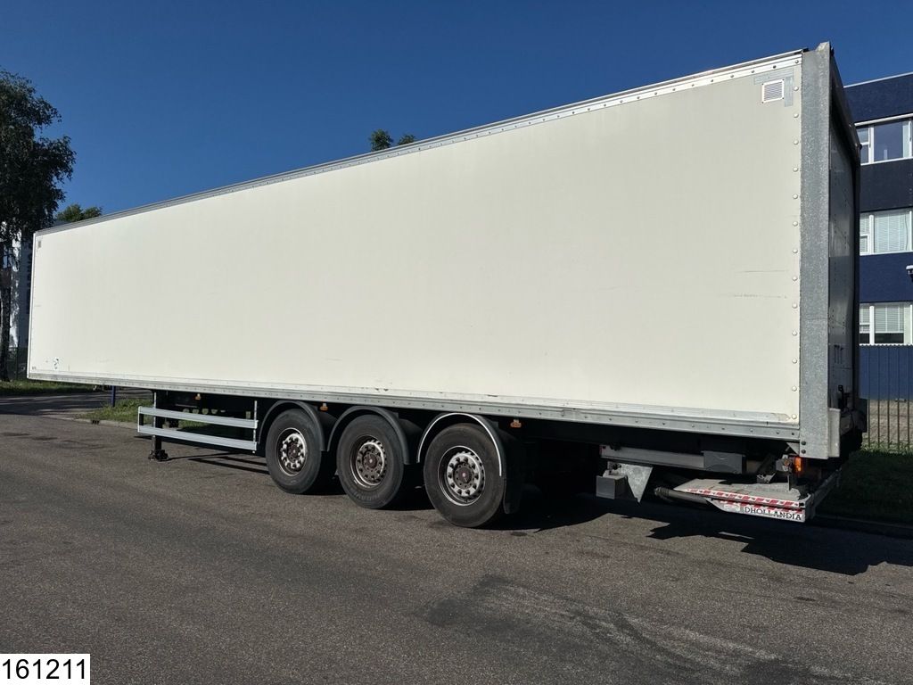 Lecitrailer gesloten bak Dhollandia