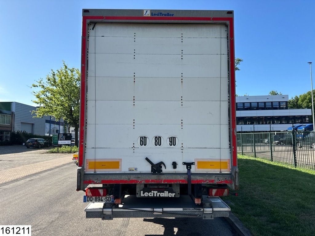 Lecitrailer gesloten bak Dhollandia