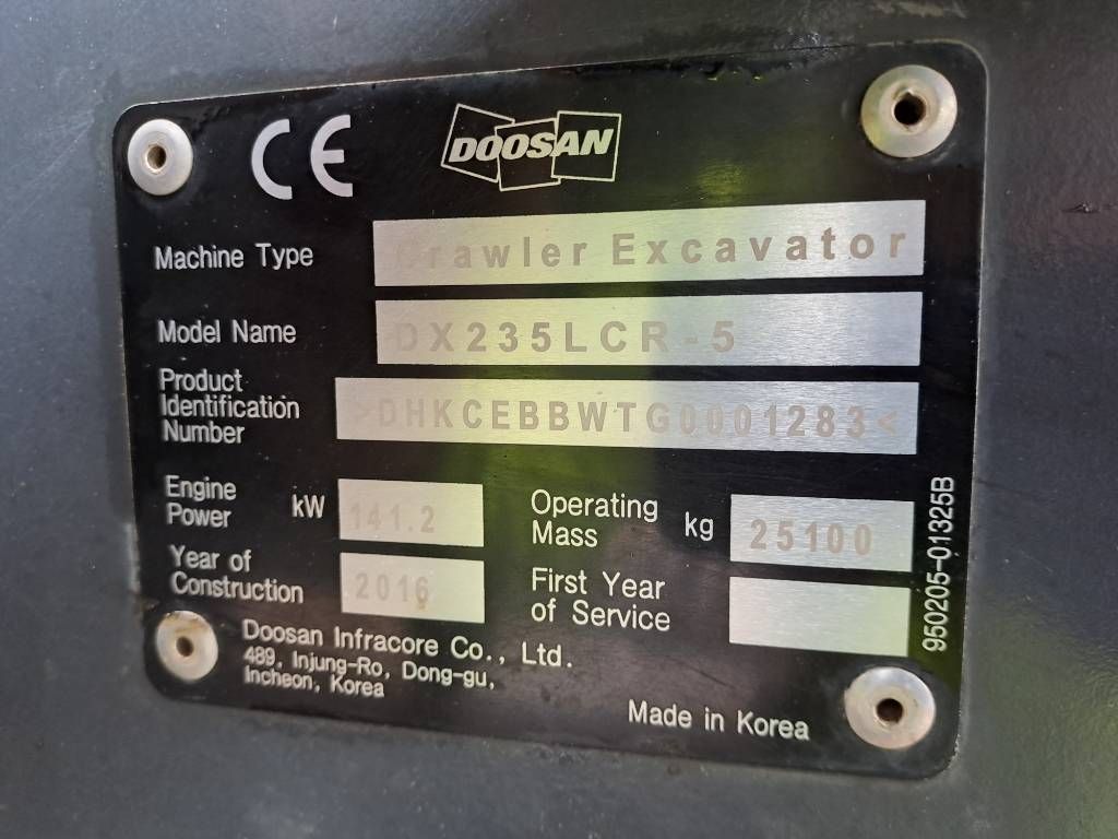Doosan DX235LCR-5