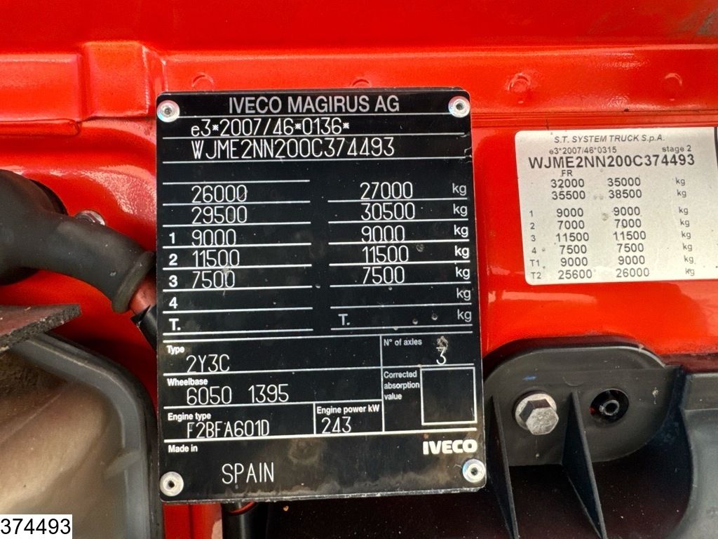 Iveco Stralis 330 CNG 8x2, CNG, Palfinger, Remote, 92.000KM