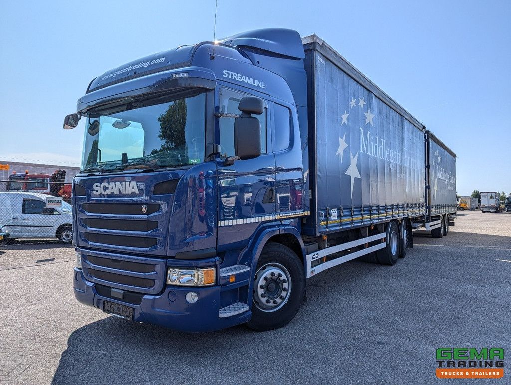 Scania G410 6x2/4 Streamline Euro6 - Retarder + Van Hool 2-Achs-Anhänger - Curtainside Combi - SmartTachoV2