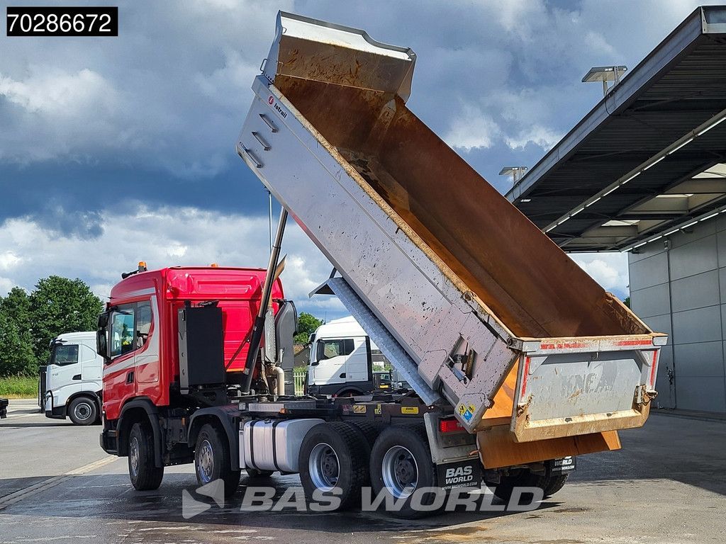 Scania G G500 8X4 15m3 Istrail Tipper Retarder 3-Pedals Steel suspension Big-Axle Navi Euro 6