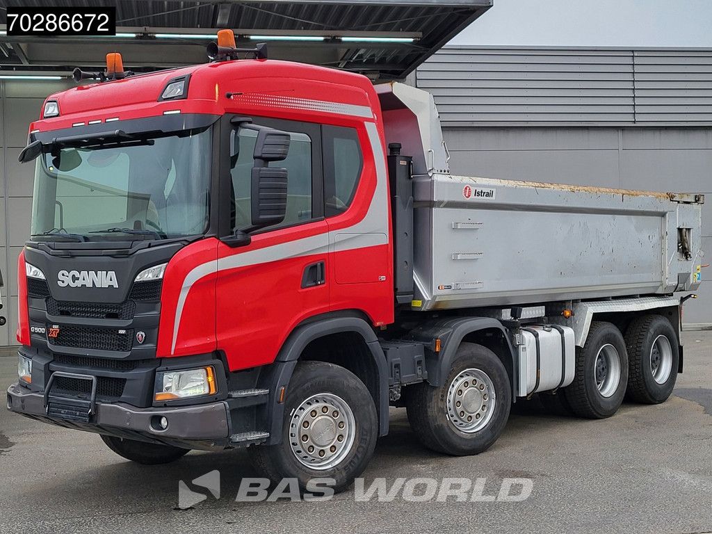 Scania G G500 8X4 15m3 Istrail Tipper Retarder 3-Pedals Steel suspension Big-Axle Navi Euro 6