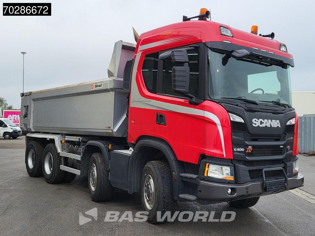 Scania G G500 8X4 15m3 Istrail Tipper Retarder 3-Pedals Steel suspension Big-Axle Navi Euro 6