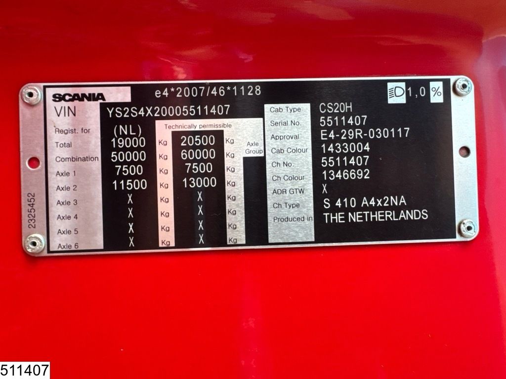 Scania S 410 EURO 6, Retarder, Standairco