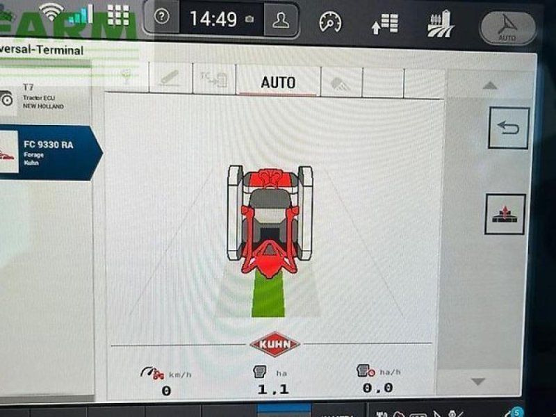 Kuhn fc 9330 d ra heckmähwerk aufbereiter schwadzusammenführung