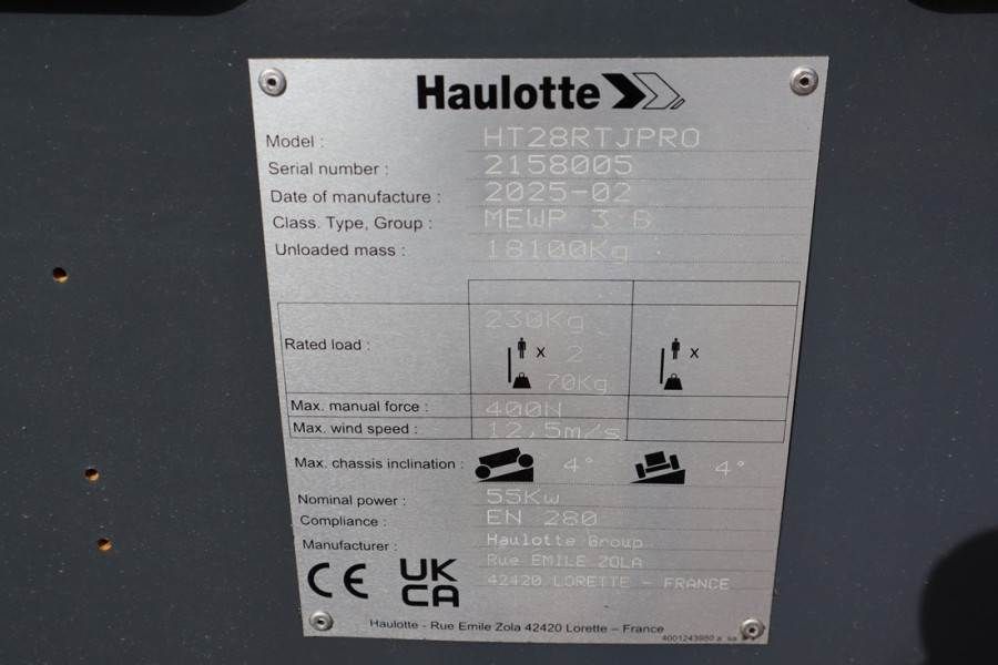 Haulotte HT28RTJ Pro Guarantee! 4x4x4 Drive, 28 m Working H