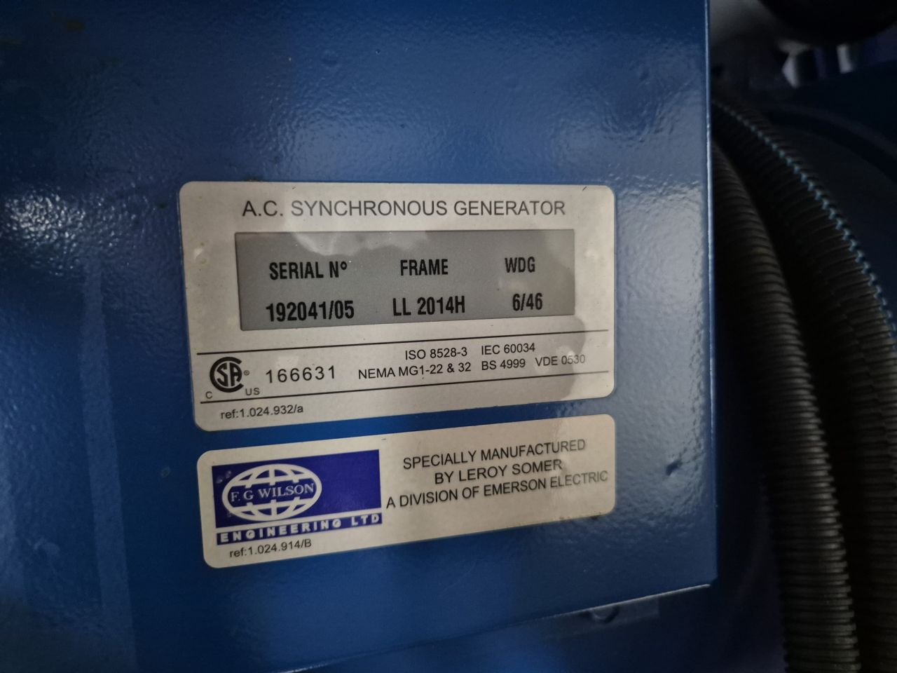 WILSON diesel generator 60 KVA