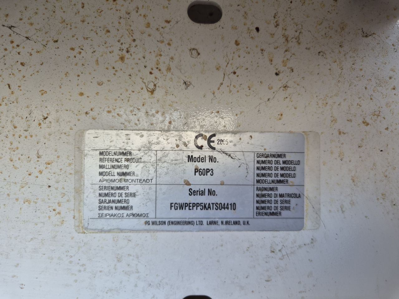 WILSON diesel generator 60 KVA