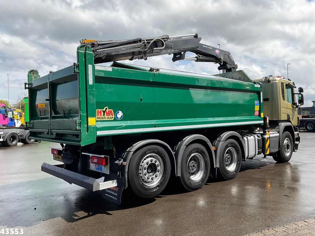 Scania P 410 8x4 Euro 6 HMF 18 Tonmeter laadkraan