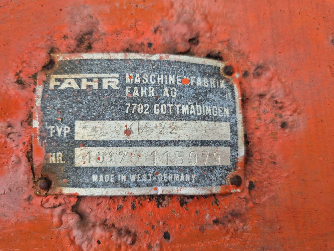 Gebruikte Deutz Fahr KM22 trommelmaaier