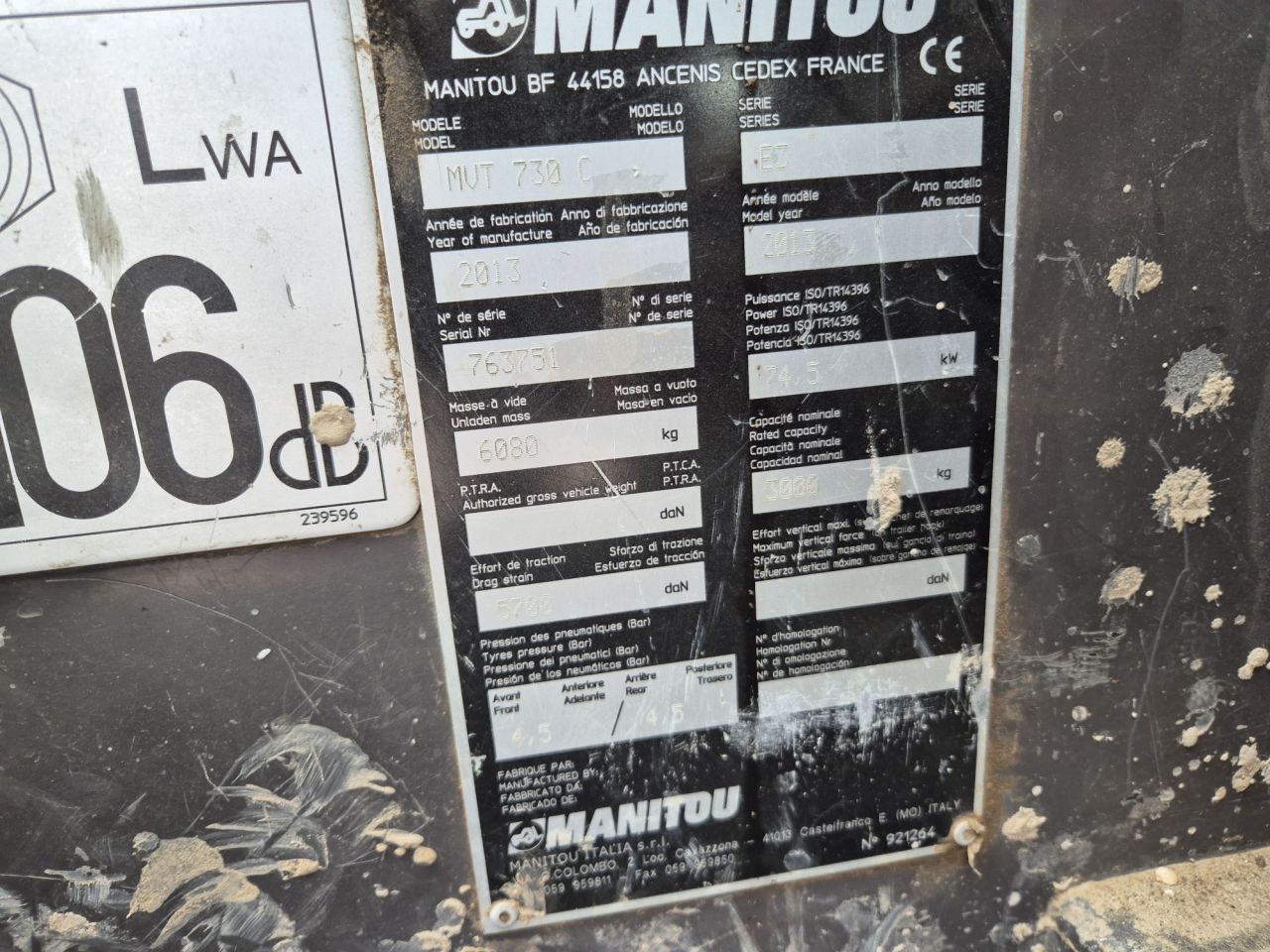 Used Manitou MVT telescopic 7 m