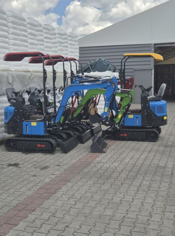 Minigraver Bagger 1000 PRO, Kingway Diesel, Joysticks Knikarm