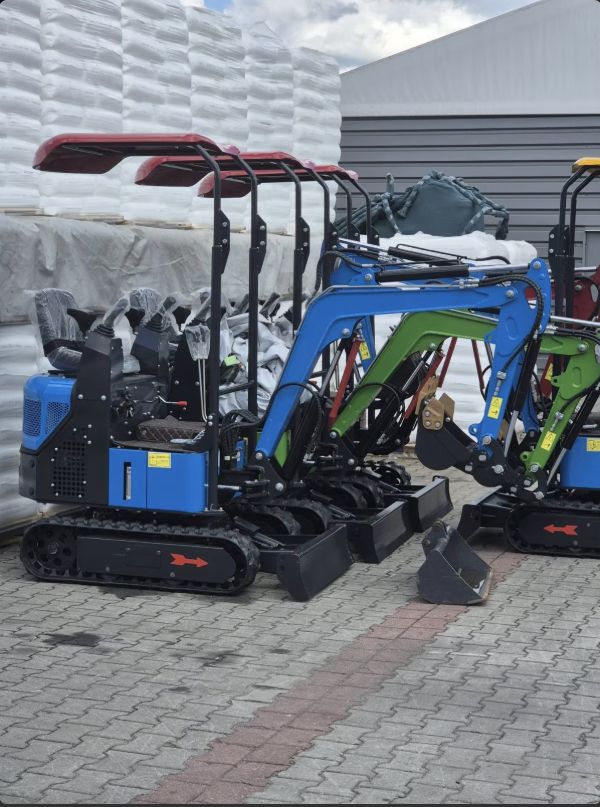 Minigraver Bagger 1000 PRO, Kingway Diesel, Joysticks Knikarm