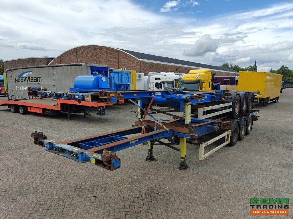 Krone SDC 27 3-axles BPW - DrumBrakes - 4700KG - 2x 20FT 1x 30FT 1x40FT - Package of 2