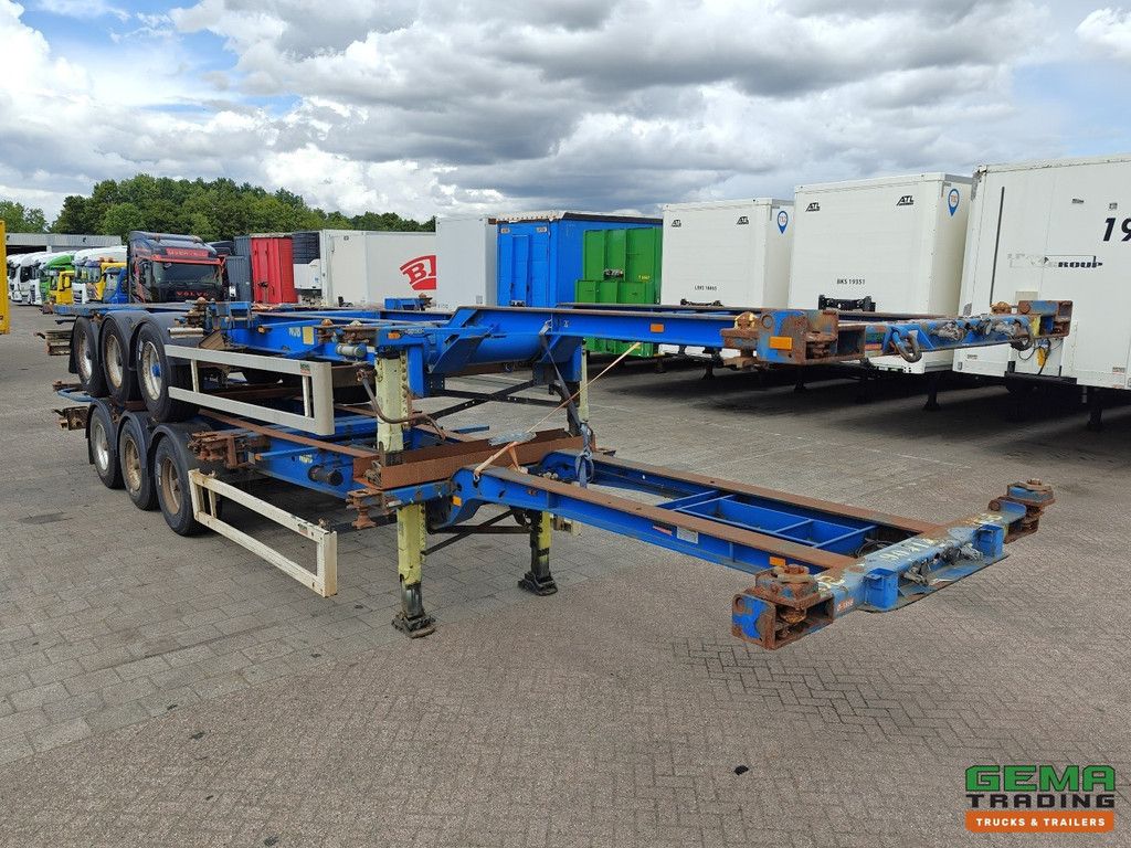 Krone SDC 27 3-axles BPW - DrumBrakes - 4700KG - 2x 20FT 1x 30FT 1x40FT - Package of 2
