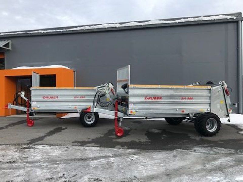 Gruber Stall-, Bergmiststreuer SM380T Tieflader