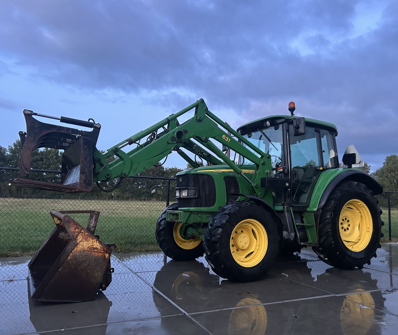 John deere 6020 met voorlader