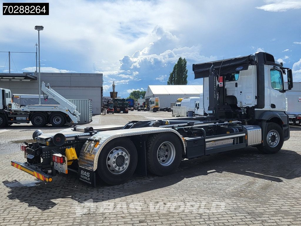 Mercedes Actros 2745 6X2 NEW! Meiller RS21-70 Hooklift Retarder Lift+Steering Axle PPC Navi