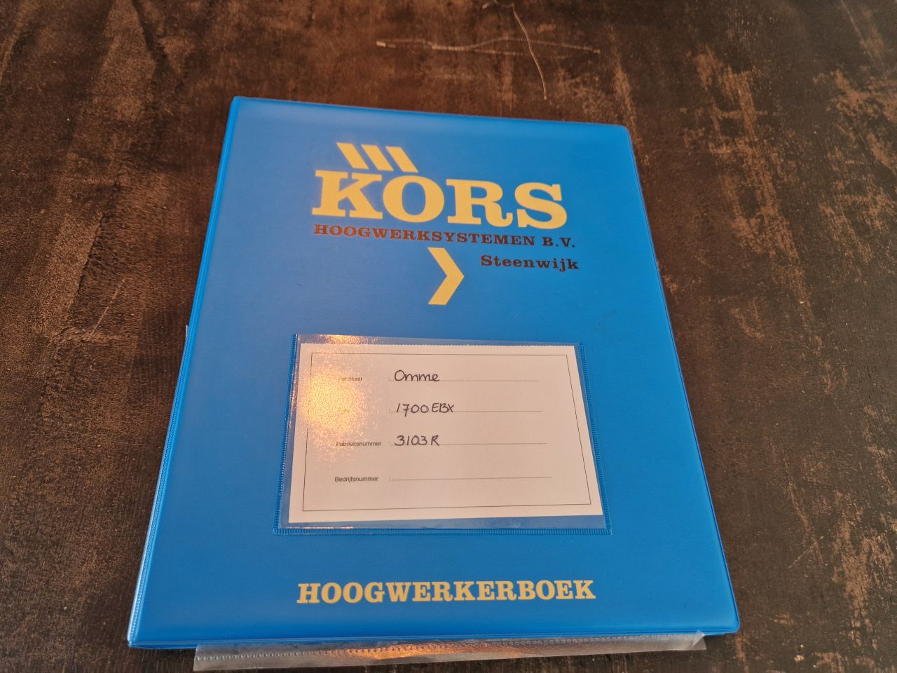 OMME 1700 AANHANGER HOOGWERKER 17M ACCU 230V HOOGWERKERBOEK