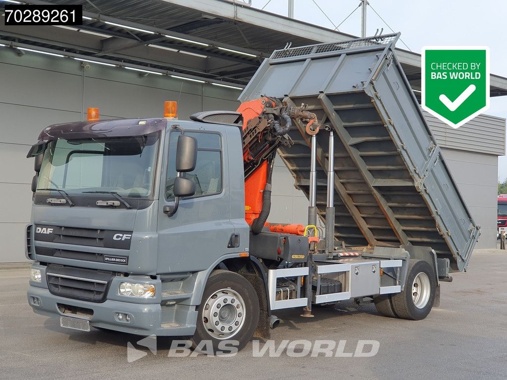 DAF FA75 CF75.250 4X2 Palfinger PK11000 Crane 8m3 tipper Manual Euro 4