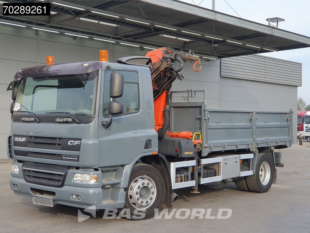 DAF FA75 CF75.250 4X2 Palfinger PK11000 Crane 8m3 tipper Manual Euro 4