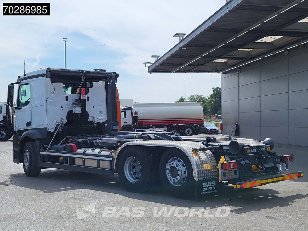 Mercedes Actros 2745 6X2 NEW! Meiller RS21-70 Abrollkipper Lift-Lenkasche Retarder PPC Navi Automatic