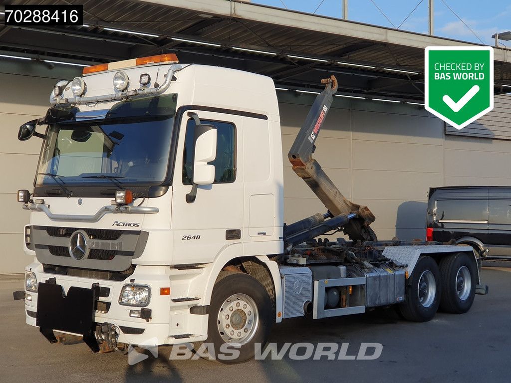 Mercedes Actros Actros 2648 6X4 HIAB XR20SL56 Hooklift Big-Axle Automatic Euro 5