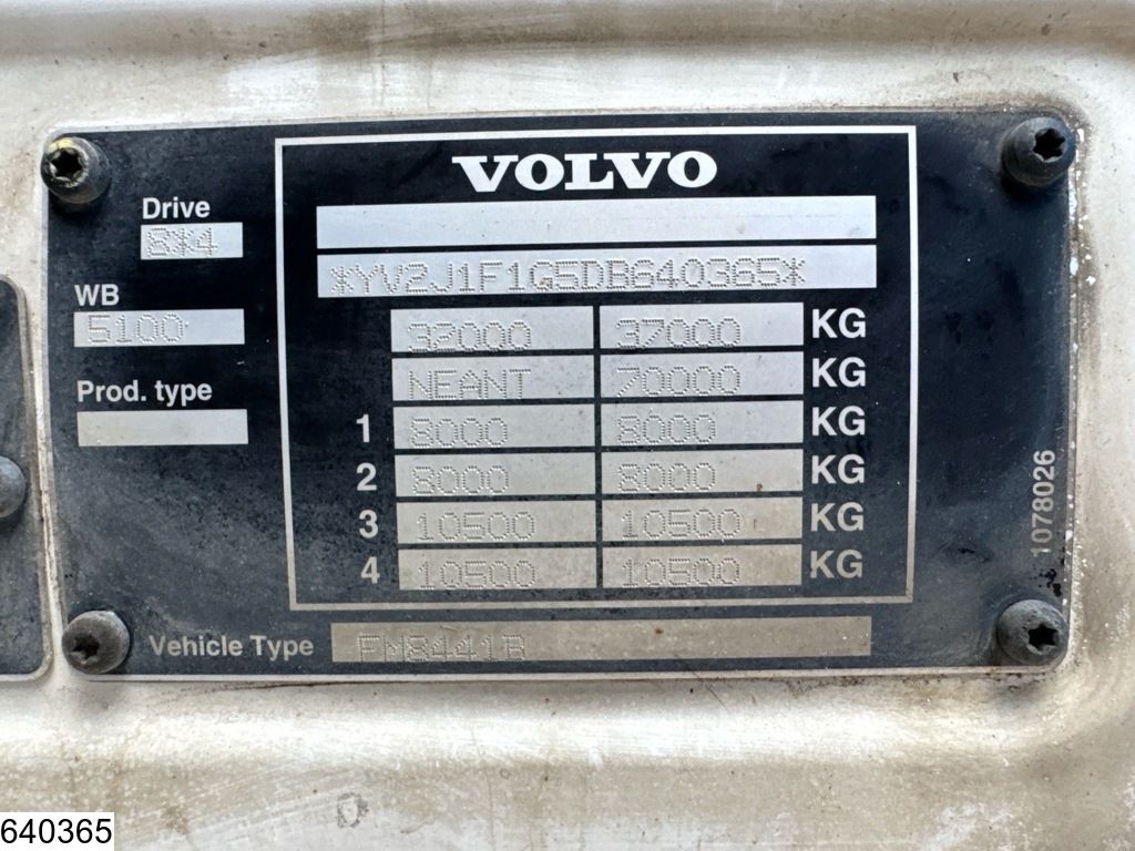 Volvo FM 410 8x4, EURO 5, PTO