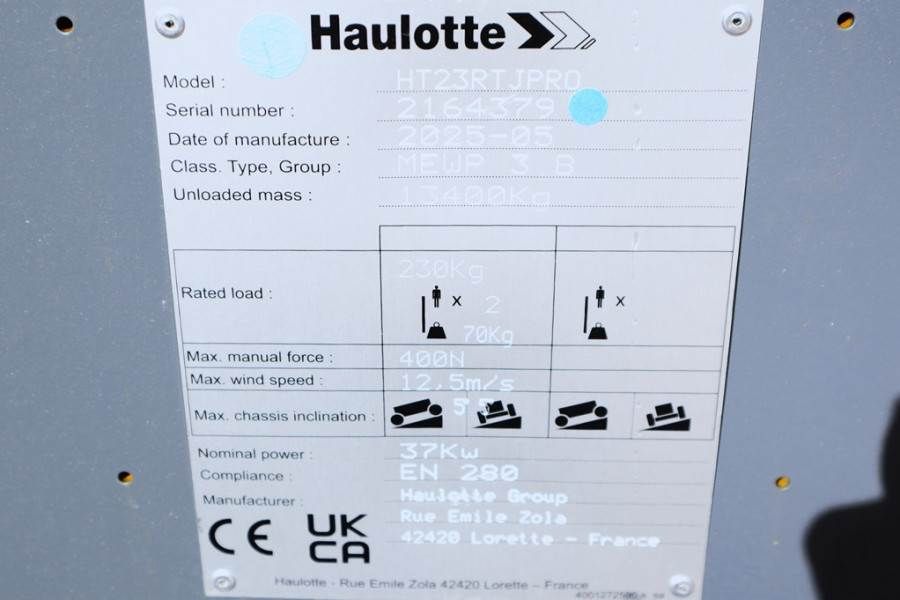 Haulotte HT23RTJ PRO New, Valid Inspection, *Guarantee! Die
