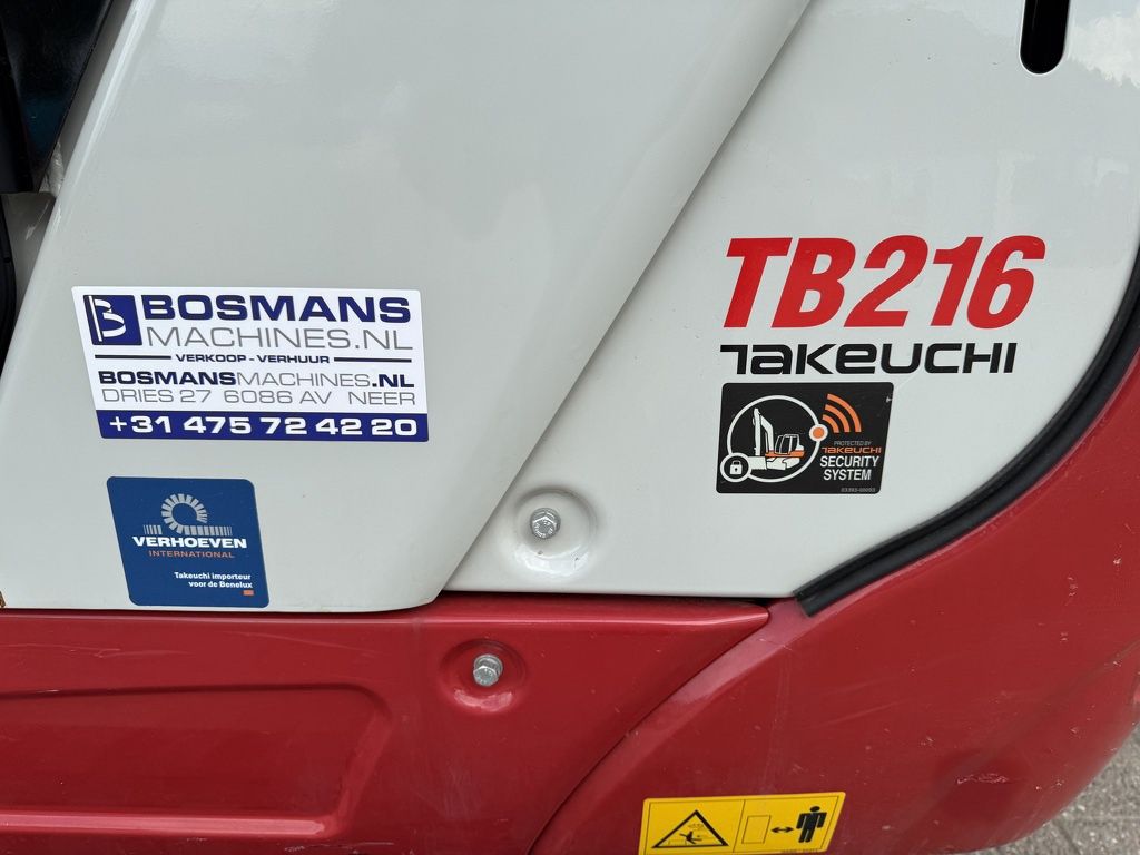 Takeuchi TB216 minigraver BJ 2024 140 uur