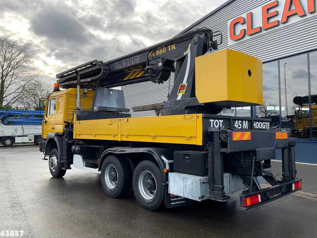 Man F2000 6x6 Full Steel Manual Palfinger 68 Meter Dachdecker kran Just 54.133 km!