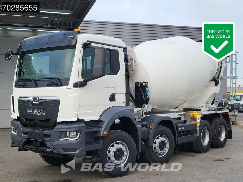 MAN TGS 41.480 8X4 NEW! 12m3 Mixer Retarder Steelsuspension Big-Axle Euro 6